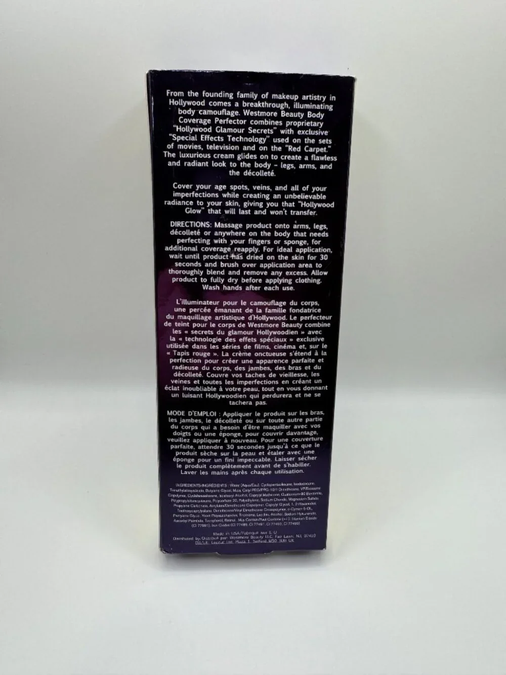Westmore Beauty Lasting Effect Body Coverage Perfector Golden Radiance 3.5 oz